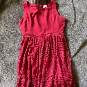 Women’s Burgundy Cocktail Dress
